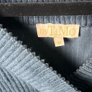 byTiMo Women's Blue Ribbed Dress